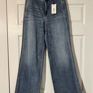 Judy Blue Retro Wide-Leg Blue Jeans